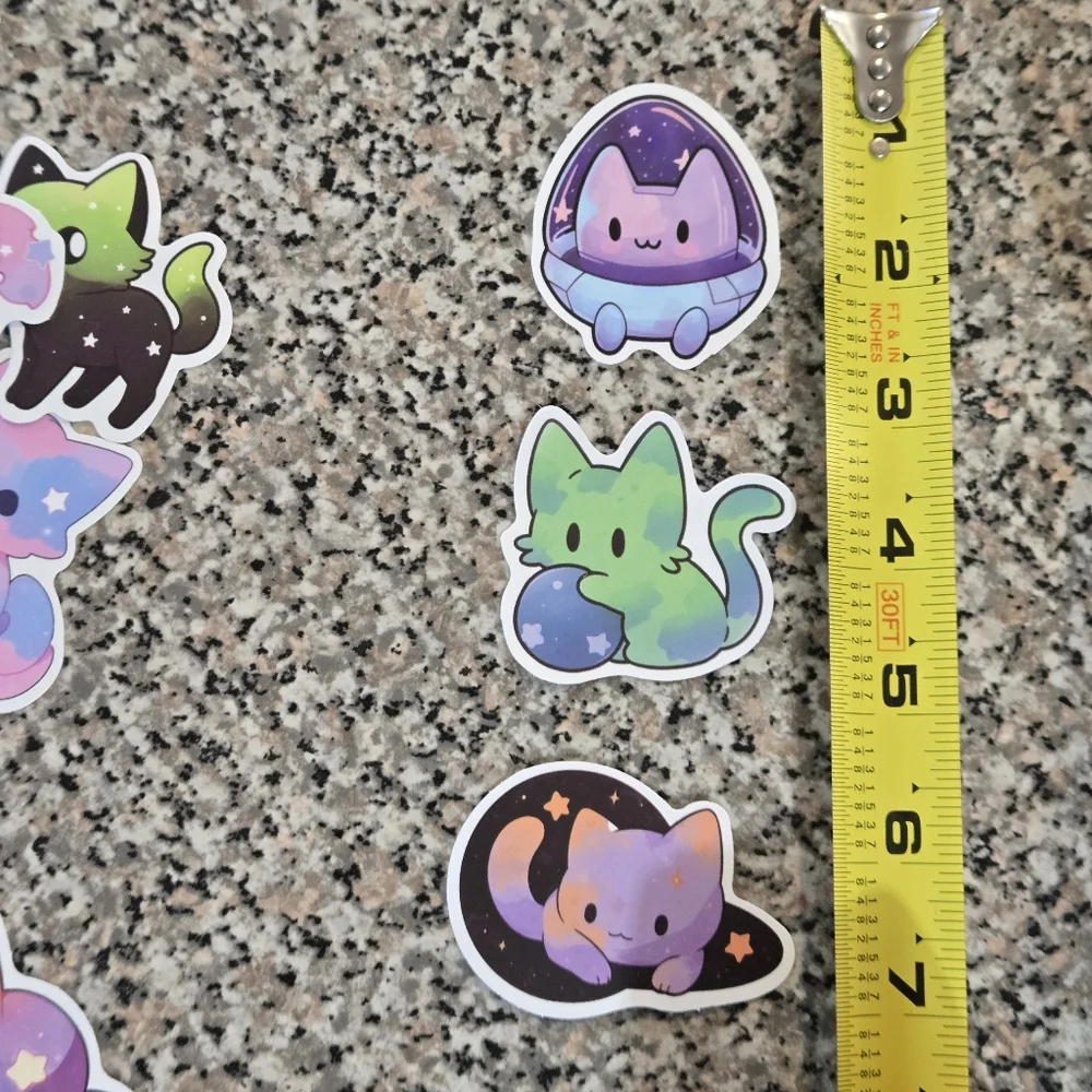 🍒🍒 Galaxy Cat Stickers -15 Random